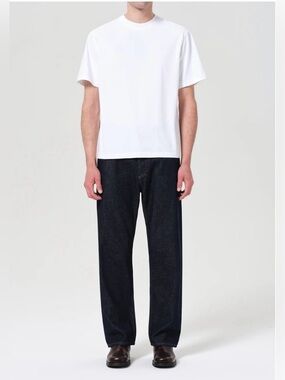 AGOLDE Magnus Mid Rise Bow Leg Trouser Jean in Rinse